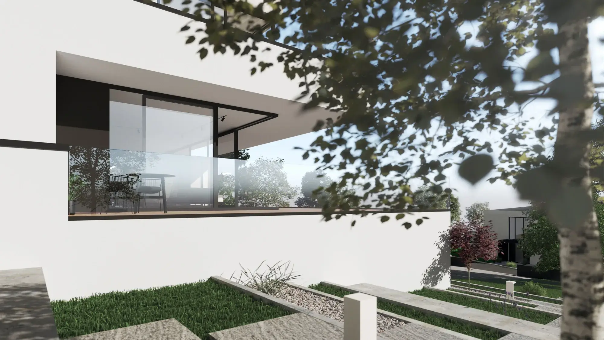 Architektenhaus in bester Lage, Dieburg – Terrasse