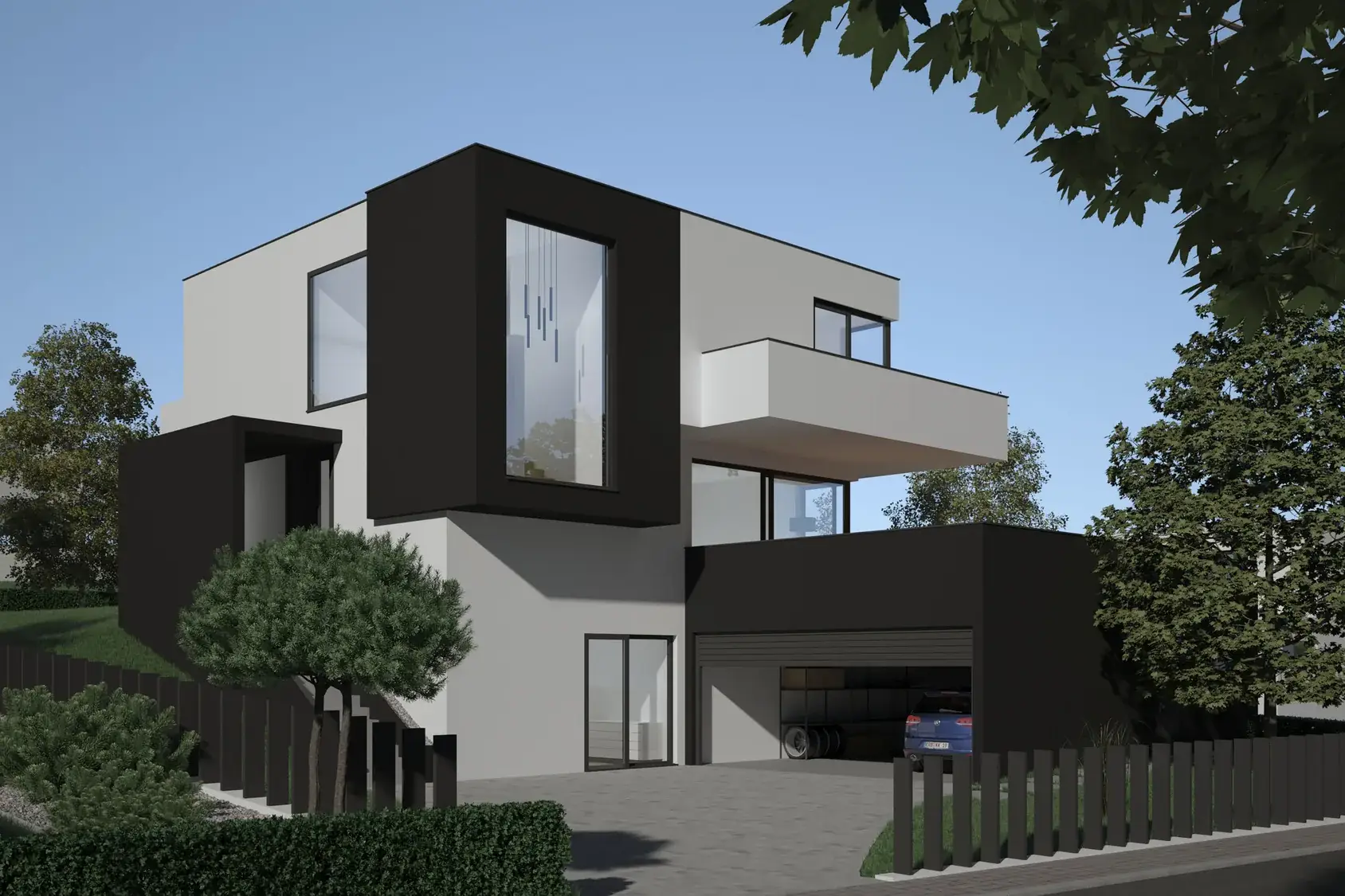 Architektenhaus in Würzburg, Würzburg – Straßenansicht