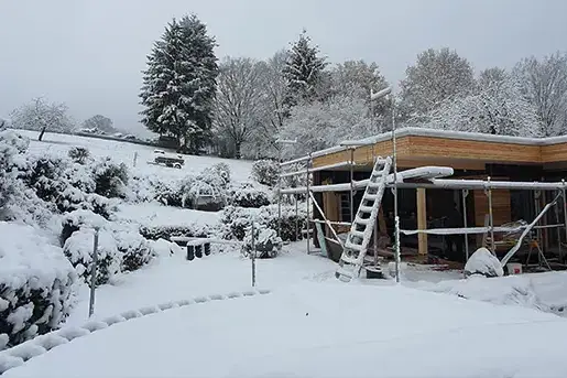 Bauarbeiten im Schnee, Projekt 251 – Bild 1 von 4