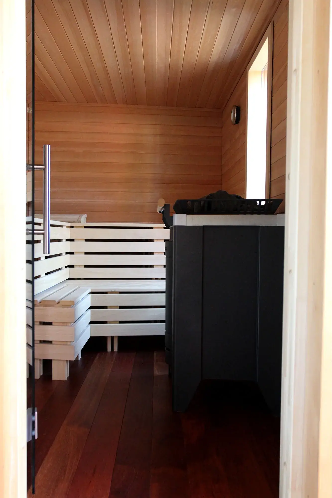 Dachterrasse mit Wellnessbereich, Erbach – Sauna