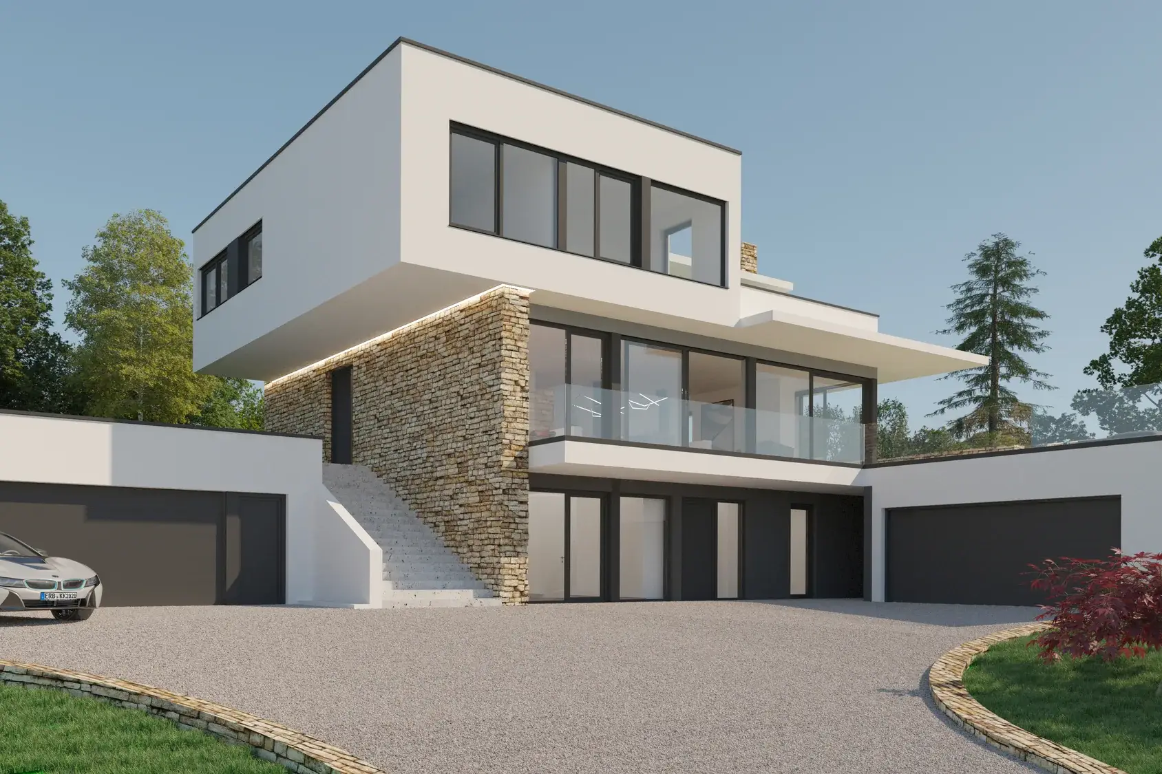 Einfamilienhaus in Bergstraßen-Hanglage, Bensheim – Außenansicht