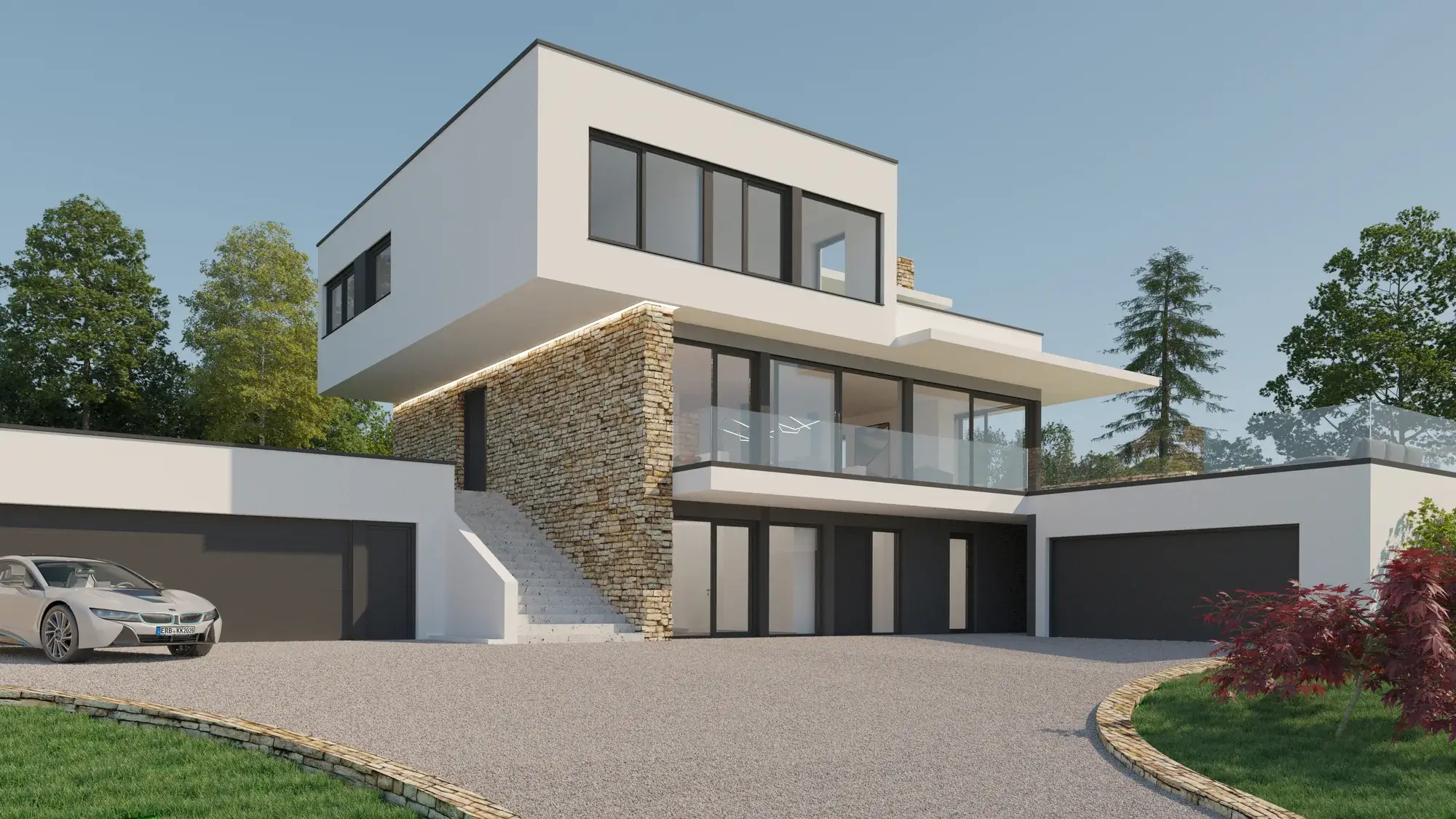 Einfamilienhaus in Bergstraßen-Hanglage, Bensheim – Außenansicht