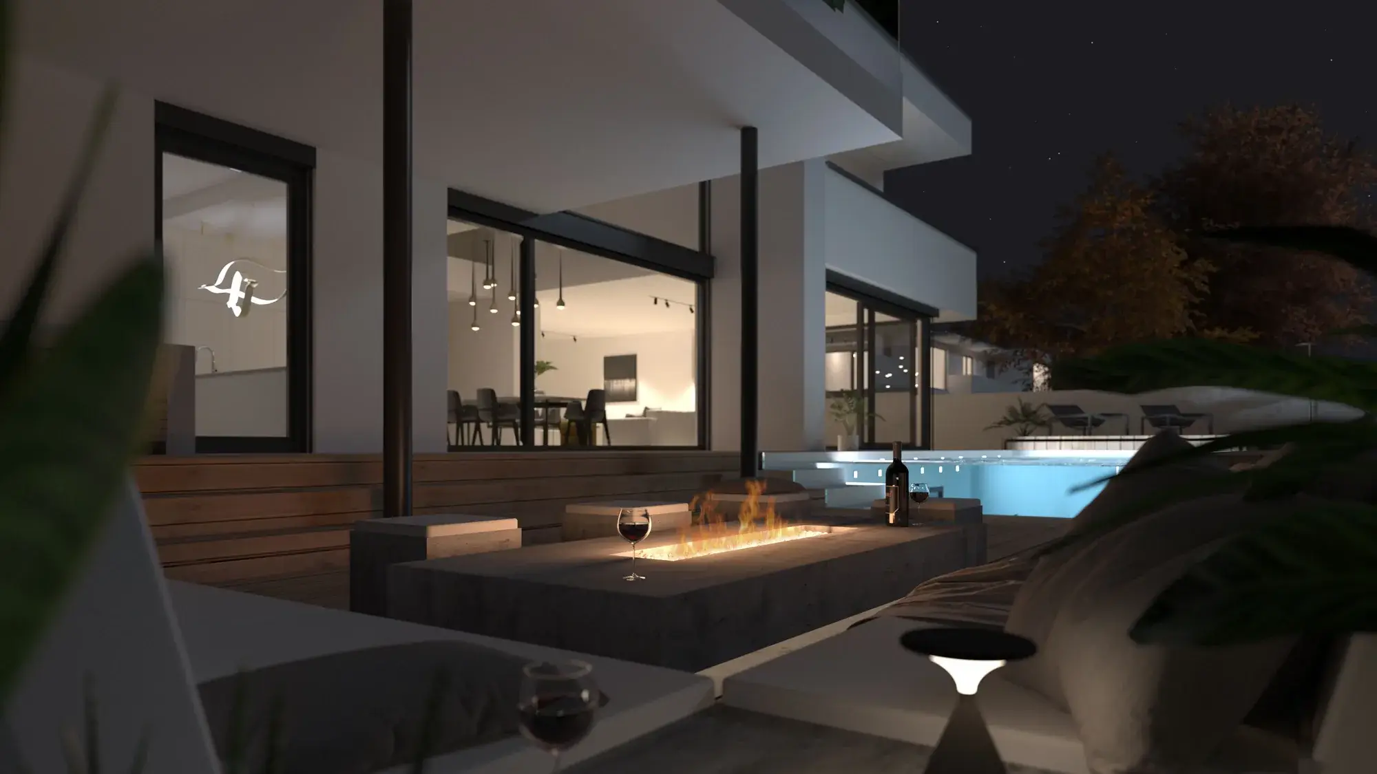 Exklusive Taunusvilla, Königstein – Outdoor-Lounge