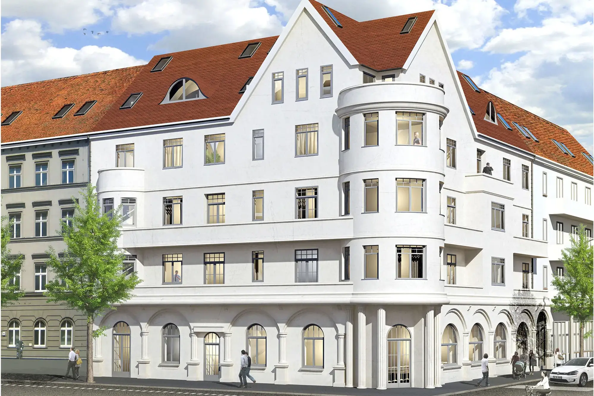 Fassadensanierung in Frankfurt am Main, Frankfurt am Main – Straßenfassade