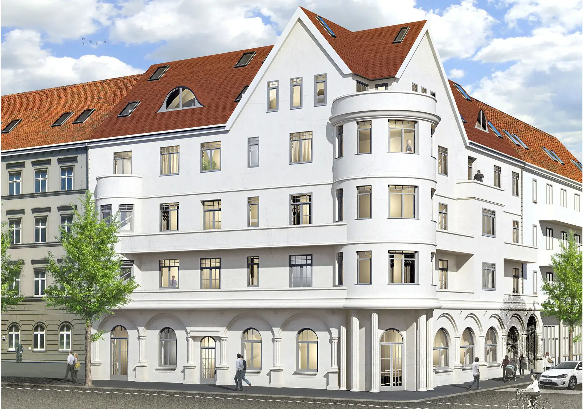 Fassadensanierung in Frankfurt am Main, Frankfurt am Main – Straßenfassade