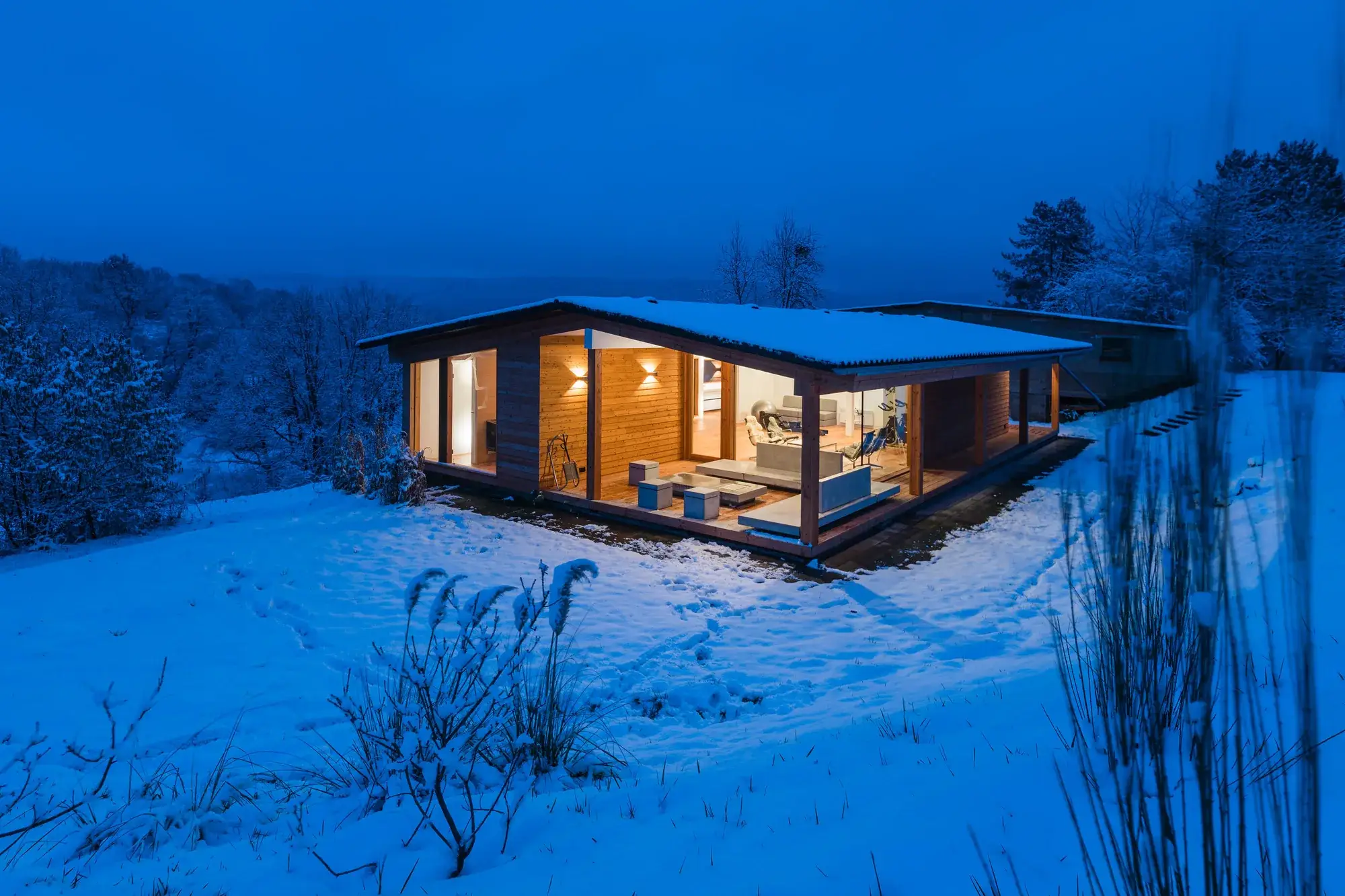 Hideaway im Odenwald, Odenwald – Hideaway in der Winternacht