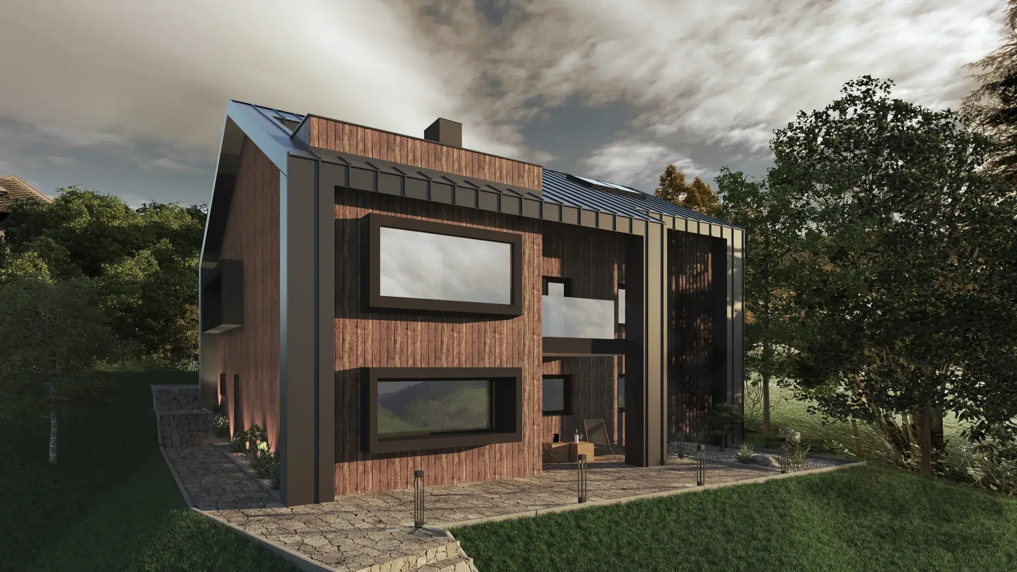 Modernisierung eines Einfamilienhauses im Odenwald, Höchst im Odenwald – Straßenansicht