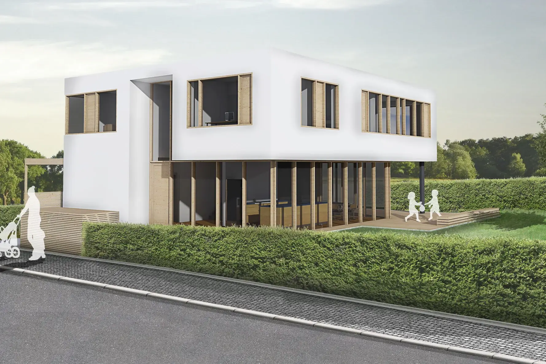 Neubau mit besonderer Haptik – Ansicht