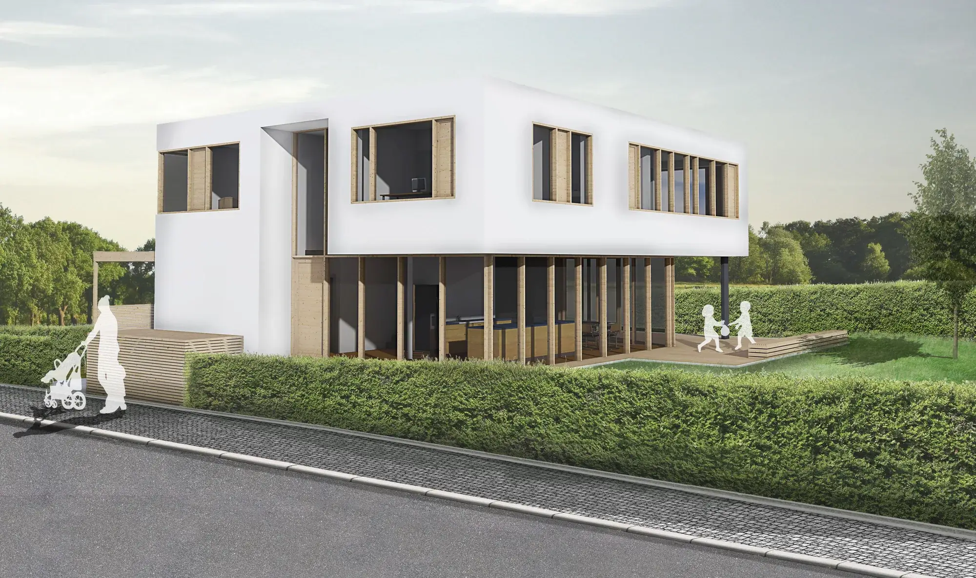 Neubau mit besonderer Haptik – Ansicht