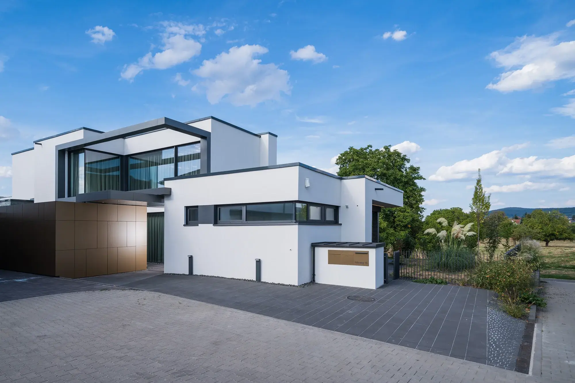 Neubau eines Smarthomes, Mainhausen – Straßenansicht