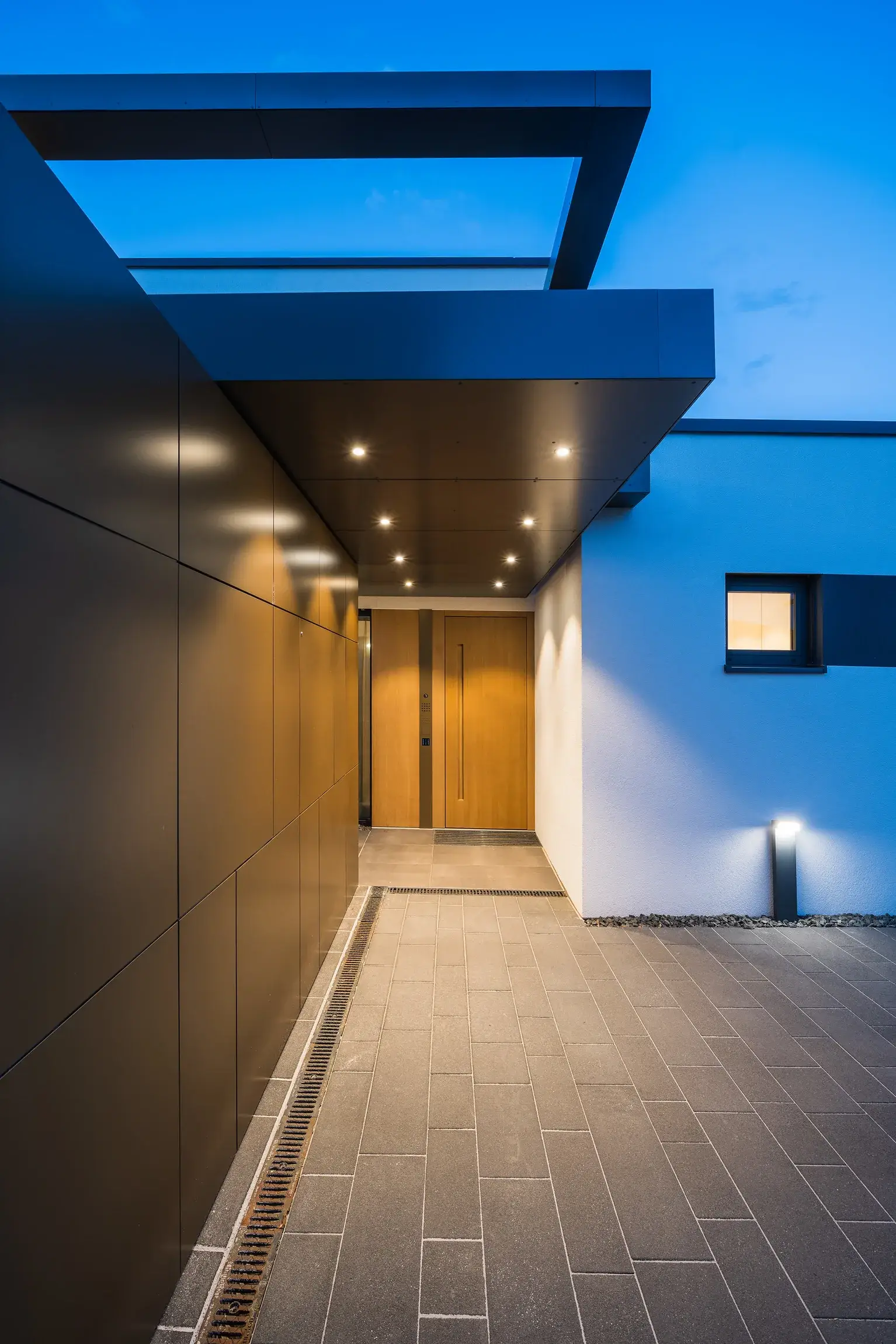 Neubau eines Smarthomes, Mainhausen – Eingang