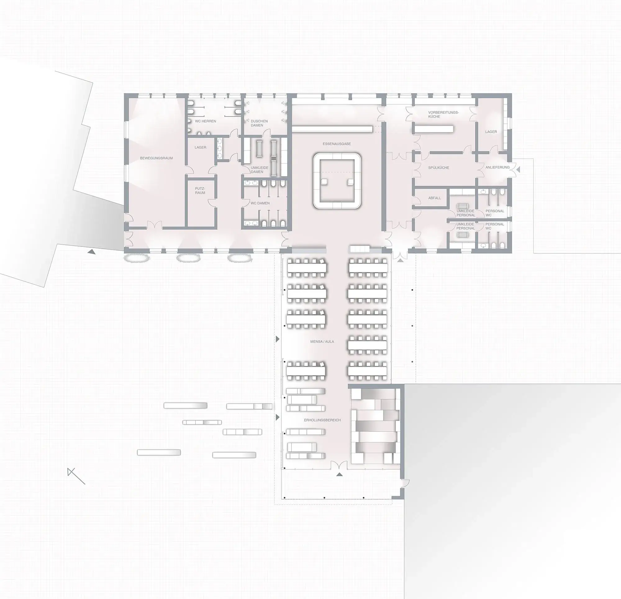 Wettbewerbsbeitrag Stadtschule Michelstadt, Michelstadt – Grundriss